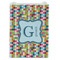 Retro Pixel Squares Jewelry Gift Bag - Matte - Front