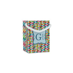 Retro Pixel Squares Jewelry Gift Bags - Matte (Personalized)