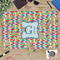 Retro Pixel Squares Jigsaw Puzzle 1014 Piece - In Context