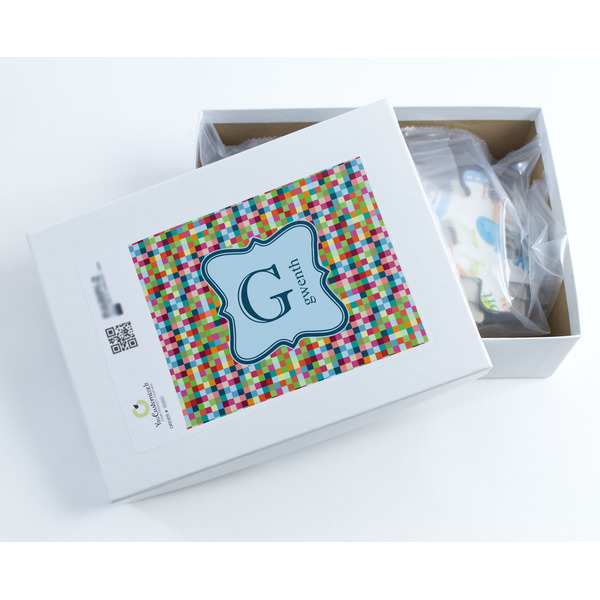 Retro Pixel Squares Jigsaw Puzzle 30 Piece - Box