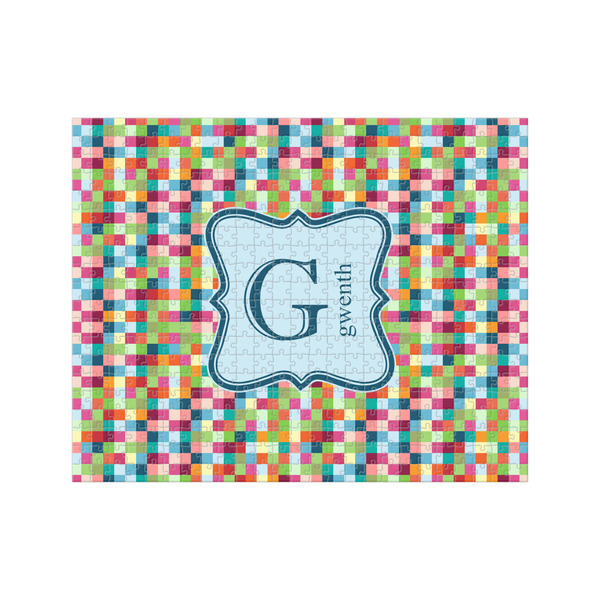 Custom Retro Pixel Squares 500 pc Jigsaw Puzzle (Personalized)