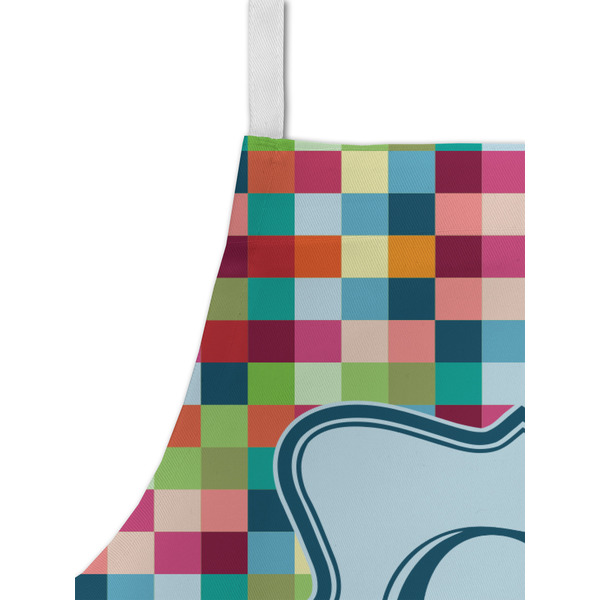 Retro Pixel Squares Kid's Aprons - Detail