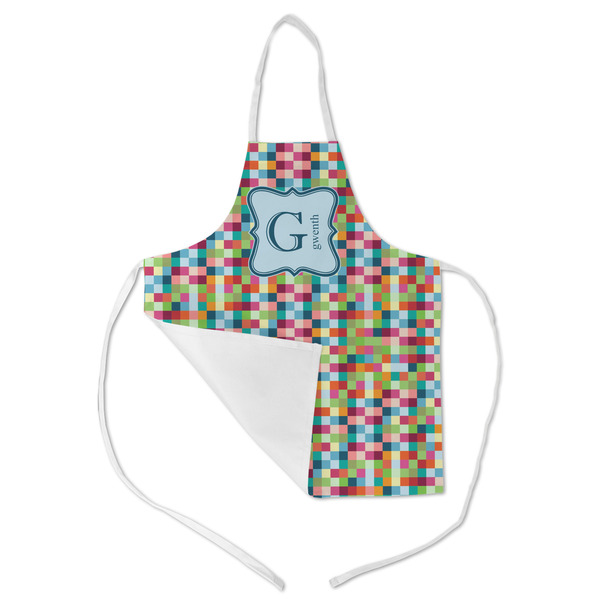 Retro Pixel Squares Kid's Aprons - Medium - Main (med/lrg)
