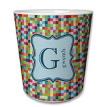Retro Pixel Squares Plastic Tumbler 6oz (Personalized)
