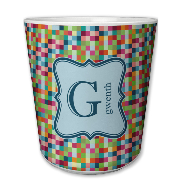 Custom Retro Pixel Squares Plastic Tumbler 6oz (Personalized)