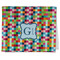 Retro Pixel Squares Kitchen Towel - Poly Cotton w/ Name and Initial