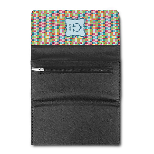 Retro Pixel Squares Ladies Wallet (Open)
