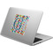 Retro Pixel Squares Laptop Decal (Personalized)