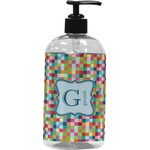 Retro Pixel Squares Plastic Soap / Lotion Dispenser (Personalized)