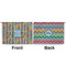 Retro Pixel Squares Large Zipper Pouch Approval (Front and Back)