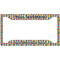 Retro Pixel Squares License Plate Frame - Style A (Personalized)
