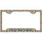 Retro Pixel Squares License Plate Frame - Style C