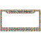 Retro Pixel Squares License Plate Frame - Style B (Personalized)