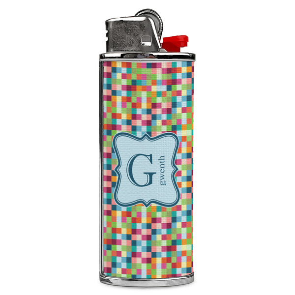Custom Retro Pixel Squares Case for BIC Lighters (Personalized)