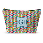 Retro Pixel Squares Makeup Bag (Personalized)