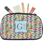 Retro Pixel Squares Makeup / Cosmetic Bag - Medium (Personalized)
