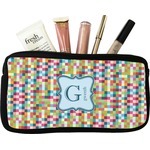 Retro Pixel Squares Makeup / Cosmetic Bag (Personalized)