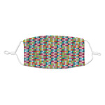 Retro Pixel Squares Kid's Cloth Face Mask - Standard