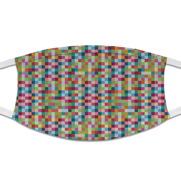 Custom Retro Pixel Squares Cloth Face Mask (T-Shirt Fabric)