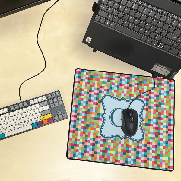 Retro Pixel Squares Medium Gaming Mats - LIFESTYLE