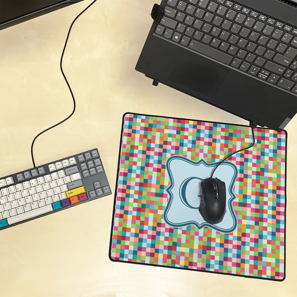 Retro Pixel Squares Medium Gaming Mats - LIFESTYLE