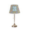 Retro Pixel Squares Poly Film Empire Lampshade - On Stand
