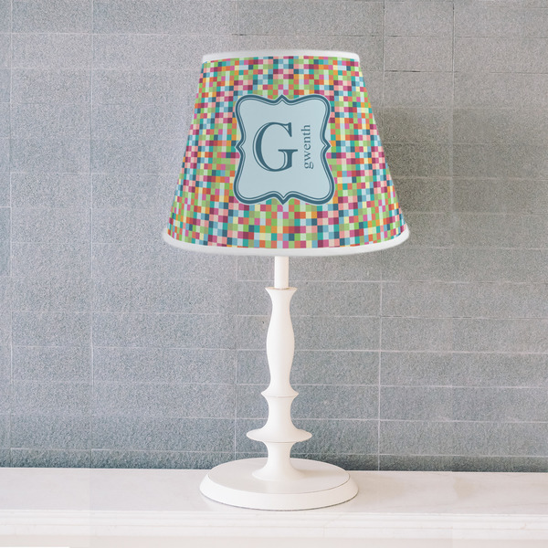 Retro Pixel Squares Poly Film Empire Lampshade - Lifestyle