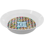 Retro Pixel Squares Melamine Bowl (Personalized)