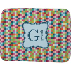 Retro Pixel Squares Memory Foam Bath Mat - 48"x36" (Personalized)