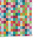 Retro Pixel Squares Microfiber Dish Rag - DETAIL
