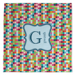 Retro Pixel Squares Microfiber Dish Towel (Personalized)