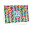 Retro Pixel Squares Microfiber Dish Towel - FOLDED HALF