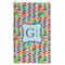 Retro Pixel Squares Microfiber Golf Towels - FRONT