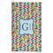Retro Pixel Squares Microfiber Golf Towel - Large (Personalized)