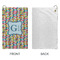 Retro Pixel Squares Microfiber Golf Towels - Small - APPROVAL