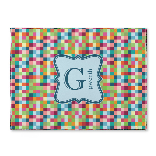 Custom Retro Pixel Squares Microfiber Screen Cleaner (Personalized)