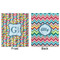 Retro Pixel Squares Minky Blanket - 50"x60" - Double Sided - Front & Back