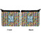 Retro Pixel Squares Neoprene Coin Purse - Front & Back (APPROVAL)