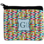 Retro Pixel Squares Rectangular Coin Purse (Personalized)