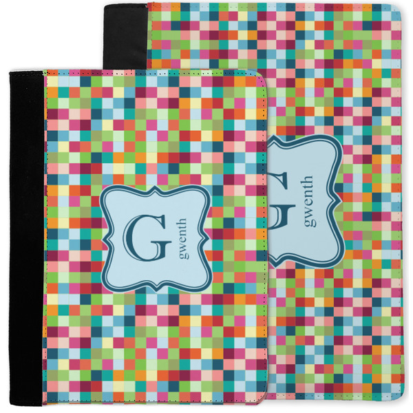 Retro Pixel Squares Notebook Padfolio - MAIN