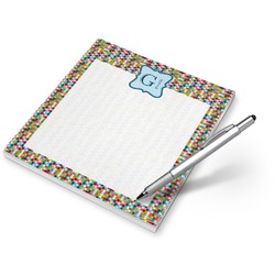 Retro Pixel Squares Notepad (Personalized)