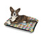 Retro Pixel Squares Outdoor Dog Beds - Medium - IN CONTEXT