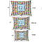 Retro Pixel Squares Outdoor Dog Beds - SIZE CHART