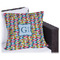 Retro Pixel Squares Outdoor Pillow - 18" (Personalized)