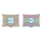 Retro Pixel Squares  Outdoor Rectangular Throw Pillow (Front and Back)