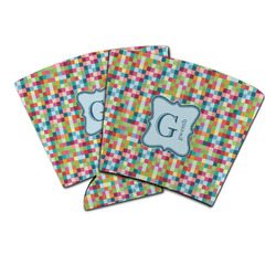 Retro Pixel Squares Party Cup Sleeve (Personalized)