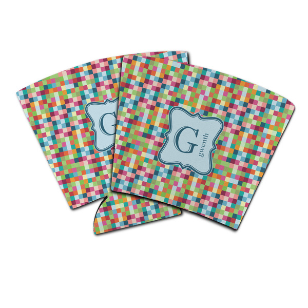 Custom Retro Pixel Squares Party Cup Sleeve (Personalized)