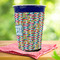Retro Pixel Squares Party Cup Sleeves - with bottom - Lifestyle
