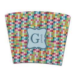 Retro Pixel Squares Party Cup Sleeve - without bottom (Personalized)