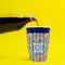 Retro Pixel Squares Party Cup Sleeves - without bottom - Lifestyle